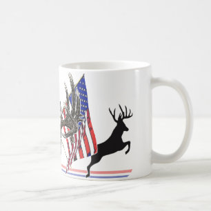 Patriotic Whitetail buck Koffiemok