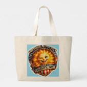 Patriotic winking fourth of July celebration tote  (Achterkant)
