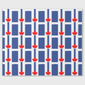 Patriotic wrapping paper with Flag of Toronto Cadeaupapier (Vlak)