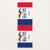Patriotic Yoga Mats met vlag van Iowa, Verenigde S Yogamat (Achterkant)