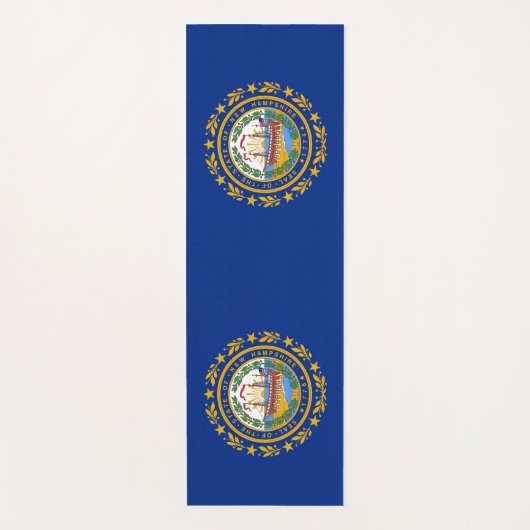 Patriotic Yoga Mats met vlag van New Hampshire Yogamat (Voorkant)