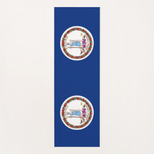 Patriotic Yoga Mats met vlag van Virginia, Verenig Yogamat