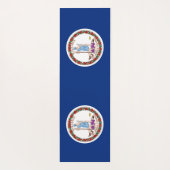 Patriotic Yoga Mats met vlag van Virginia, Verenig Yogamat (Achterkant)