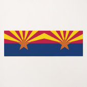 Patriotic Yoga Mats with flag of Arizona, USA Yogamat (Achterkant (horizontaal))