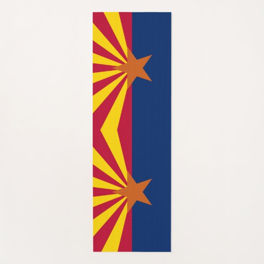 Patriotic Yoga Mats with flag of Arizona, USA Yogamat (Voorkant)