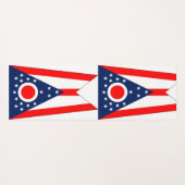 Patriotic Yoga Mats with flag of Ohio, USA Yogamat (Achterkant (horizontaal))