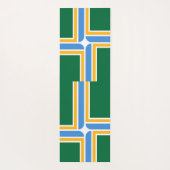 Patriotic Yoga Mats with flag of Portland, USA Yogamat (Achterkant)
