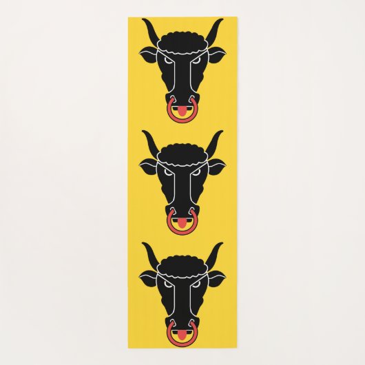Patriotic Yoga Mats with flag of Uri, Switzerland Yogamat (Achterkant)