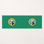 Patriotic Yoga Mats with flag of Washington, Veren Yogamat (Voorkant (horizontaal))