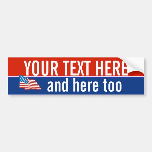 PatrioticTemplate2 Bumpersticker (Voorkant)