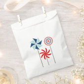 Patriotique 4 Juillet Pinwheel Favoriser les sacs (Coupé)