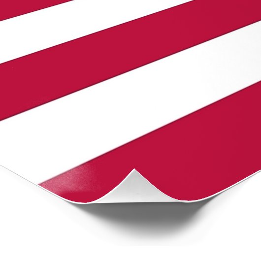 Patriotique, affiche murale spéciale avec Drapeau (Coin)