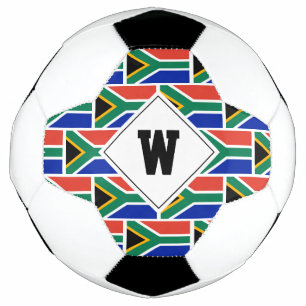 Patriotique AFRIQUE DU SUD DRAPEAU Monogramme ball