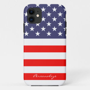 Patriotique American Flag Iphone 11 coque Personna