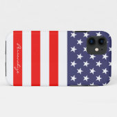 Patriotique American Flag Iphone 11 coque Personna (Dos (Horizontal))