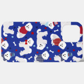 Patriotique Bichon Frise Coque-Mate coque iphone (Verso (horizontal))