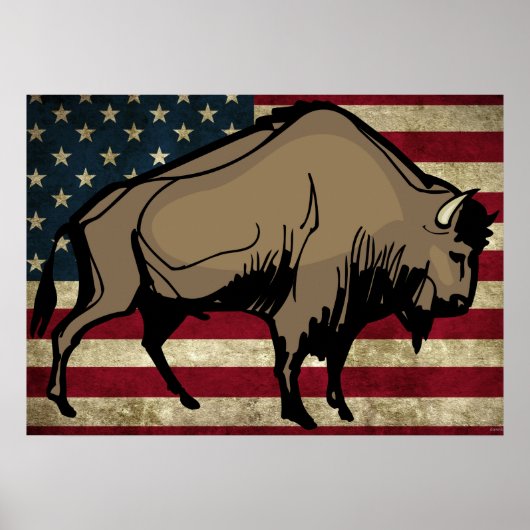 PATRIOTIQUE BUFFALO POSTER ART (Devant)