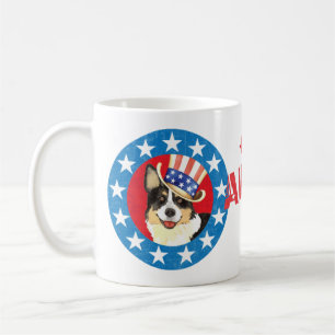 Patriotique Cardigan Welsh Corgi Coffee Mug