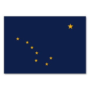Patriotique, carte de table spéciale avec Drapeau
