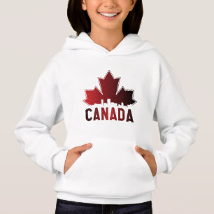 Patriotique de feuille d'érable rayée du Canada