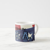 Patriotique "Dieu bénisse..." Mug Specialty (Devant droit)