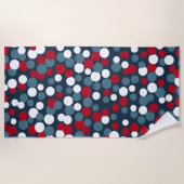 Patriotique Dots Beach Pool serviette cadeau (Devant)