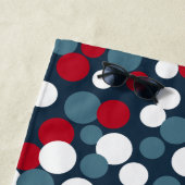 Patriotique Dots Beach Pool serviette cadeau (En situation)