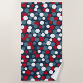 Patriotique Dots Beach Pool serviette cadeau (Devant)