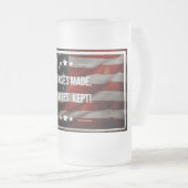 Patriotique givré bière Mug (Devant droit)