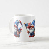 Patriotique Gnome Coffee Mug (Devant gauche)