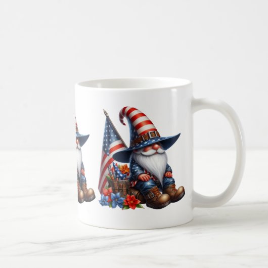 Patriotique Gnome Coffee Mug (Droite)