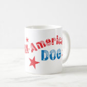 Patriotique Greyhound Coffee Mug (Devant droit)