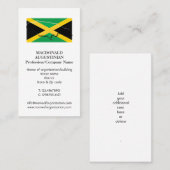 Patriotique | JAMAICA FLAG | Carte de visite photo (Devant / Derrière)