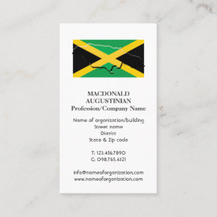 Patriotique   JAMAICA FLAG   Carte de visite photo