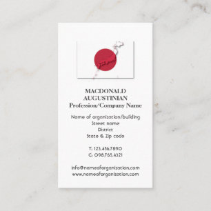 Patriotique   JAPON FLAG   Carte de visite photo