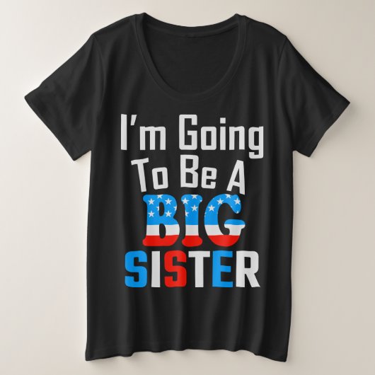 Patriotique Je vais être une grande soeur (Design devant)
