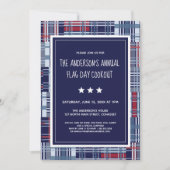 Patriotique, Jour du Drapeau, Été, Invitation de c (Devant)