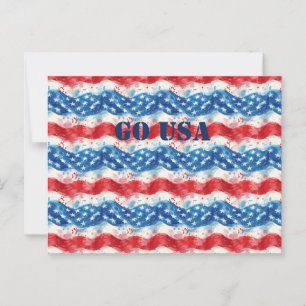 Patriotique Militaire Amérique USA Carte postale D