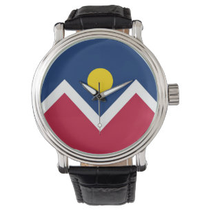 Patriotique, montre spéciale avec Drapeau de Denve
