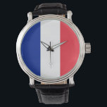 Patriotique, montre spéciale avec Drapeau de Franc<br><div class="desc">Faites une déclaration intemporelle avec notre montre à main exclusive avec le drapeau de la France ! Réalisée avec une attention minutieuse aux détails, cette montre à main n’est pas seulement un accessoire fonctionnel, c’est une célébration de la culture et du patrimoine français. Le design dynamique met en valeur l'emblématique...</div>