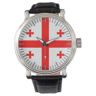 Patriotique, montre spéciale avec Drapeau de Géorg