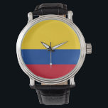Patriotique, montre spéciale avec drapeau de la Co<br><div class="desc">Ajoutez une touche de fierté colombienne à vos accessoires grâce à notre montre à main exclusive avec le drapeau de la Colombie ! Réalisée avec une attention minutieuse aux détails, cette montre à main est plus qu’un simple garde-temps fonctionnel, c’est une célébration de l’identité culturelle et de l’esprit dynamique de...</div>