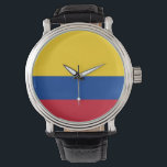 Patriotique, montre spéciale avec drapeau de la Co<br><div class="desc">Ajoutez une touche de fierté colombienne à vos accessoires grâce à notre montre à main exclusive avec le drapeau de la Colombie ! Réalisée avec une attention minutieuse aux détails, cette montre à main est plus qu’un simple garde-temps fonctionnel, c’est une célébration de l’identité culturelle et de l’esprit dynamique de...</div>