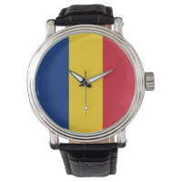 Patriotique, montre spéciale avec drapeau de Rouma