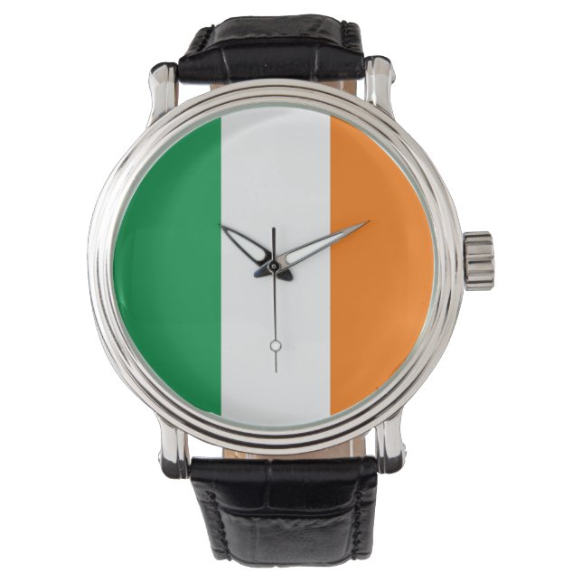 Patriotique, montre spéciale avec Drapeau d'Irland (devant)