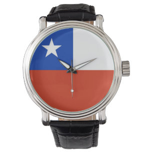Patriotique, montre spéciale avec drapeau du Chili