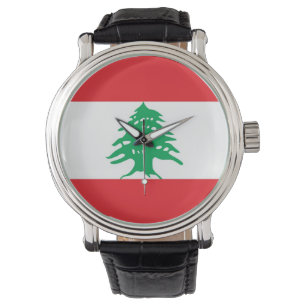 Patriotique, montre spéciale avec drapeau du Liban