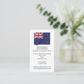 Patriotique | NOUVELLE-ZÉLANDE | Carte de visite p (Debout devant)