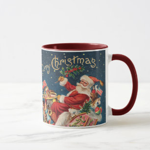 Patriotique Père Noël Petit Joyeux Noël Mug