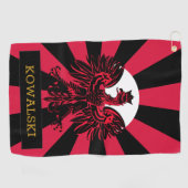Patriotique Pologne Sports Golf Serviette & Drapea (Horizontal)
